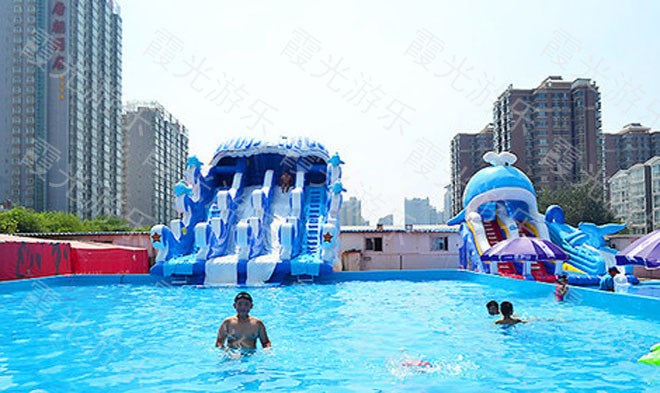 天津大型充气游泳池
